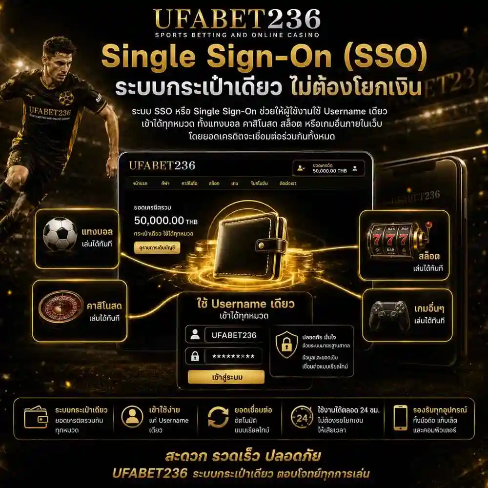 ระบบกระเป๋าเดียว-ไม่ต้องโยกเงิน