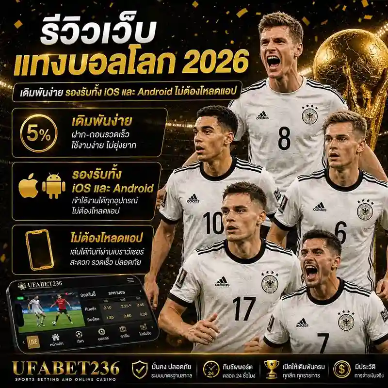 รีวิวเว็บแทงบอลโลก 2026