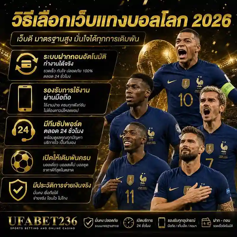 วิธีเลือกเว็บแทงบอลโลก